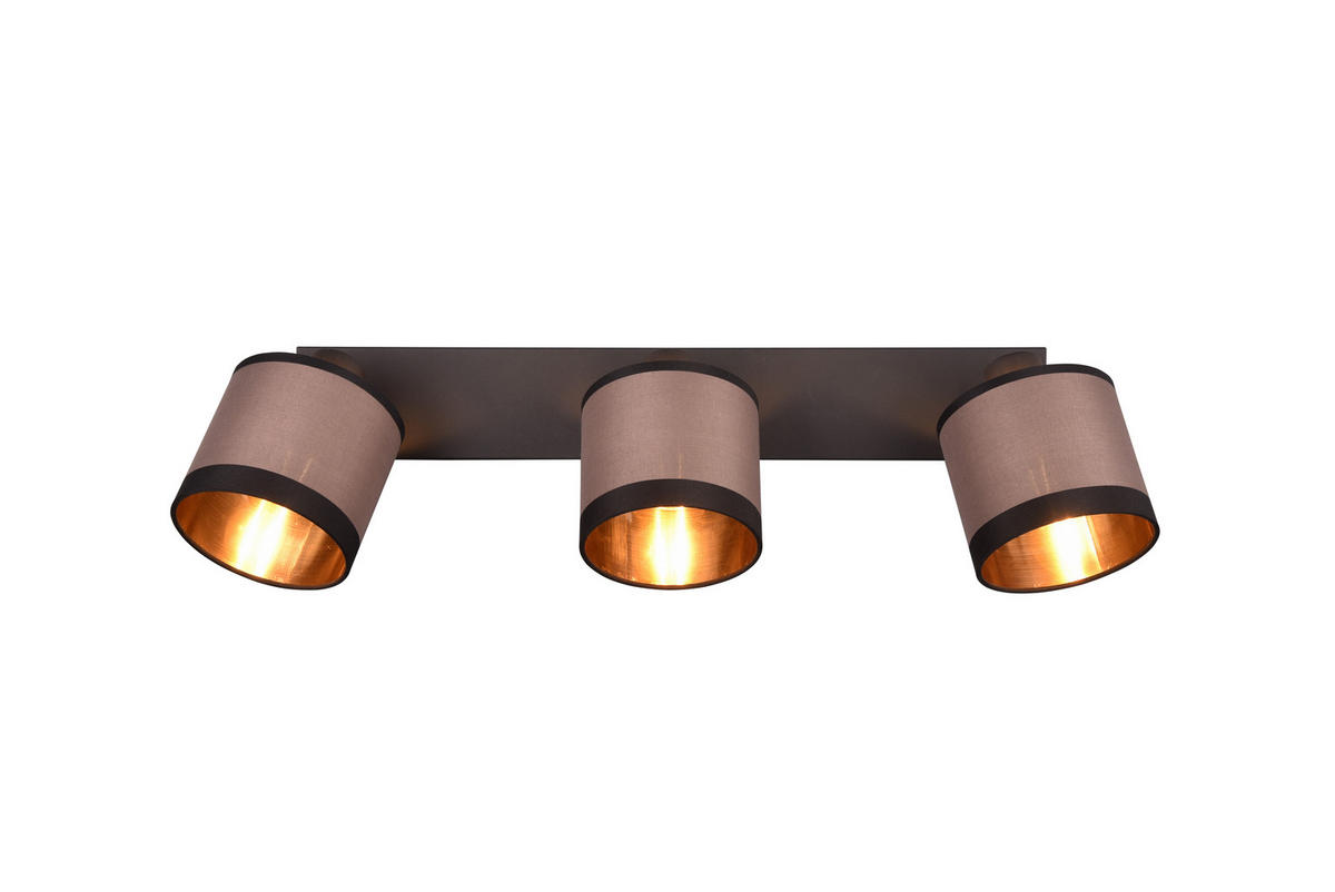 STRAHLER - Taupe/Goldfarben, Konventionell, Textil/Metall (60/21,5/12cm)