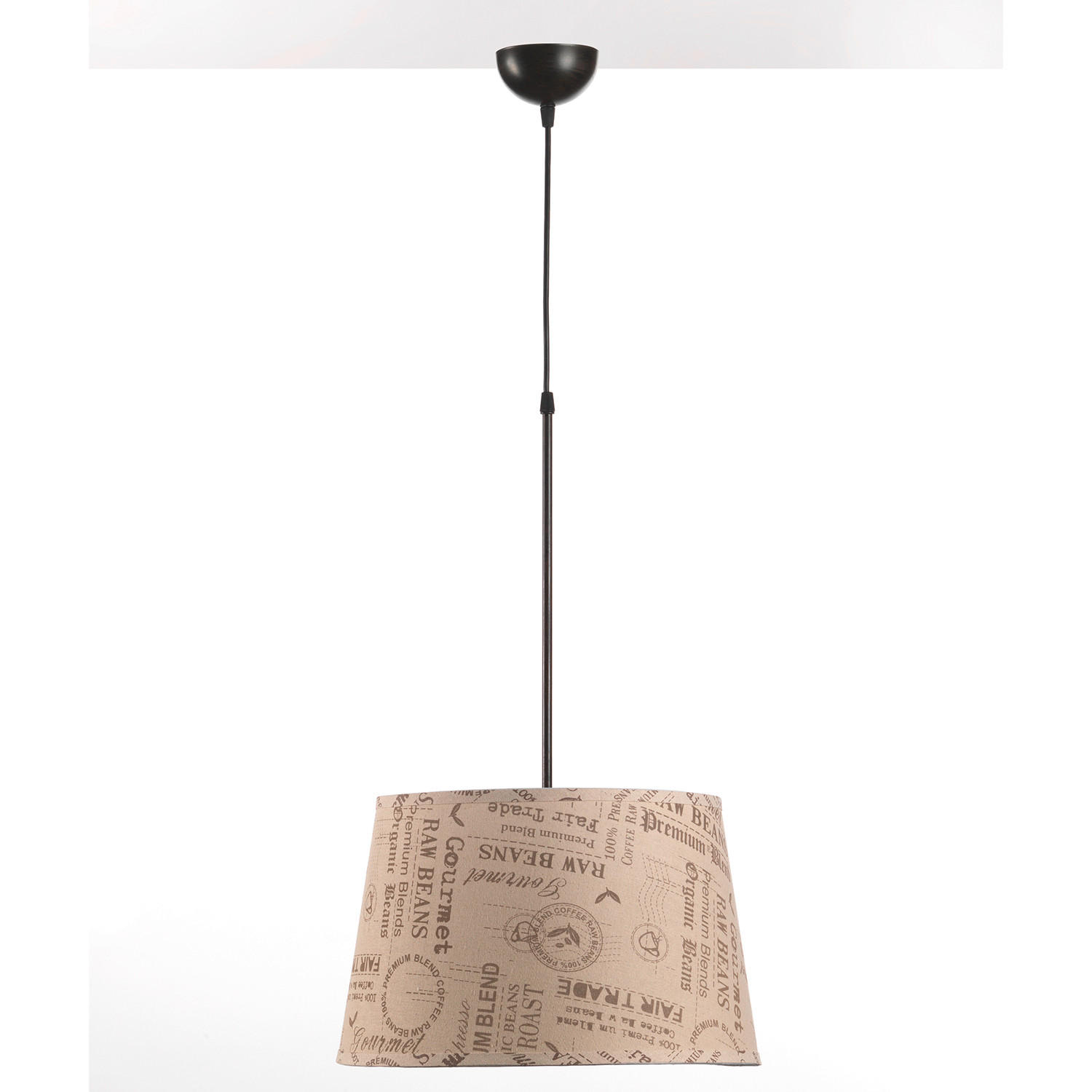 ZÁVĚSNÉ SVÍTIDLO, 40/40/90 cm  - koňaková, Basics, textil (40/40/90cm)
