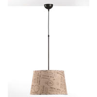 ZÁVĚSNÉ SVÍTIDLO, 40/40/90 cm  - koňaková, Basics, textil (40/40/90cm)