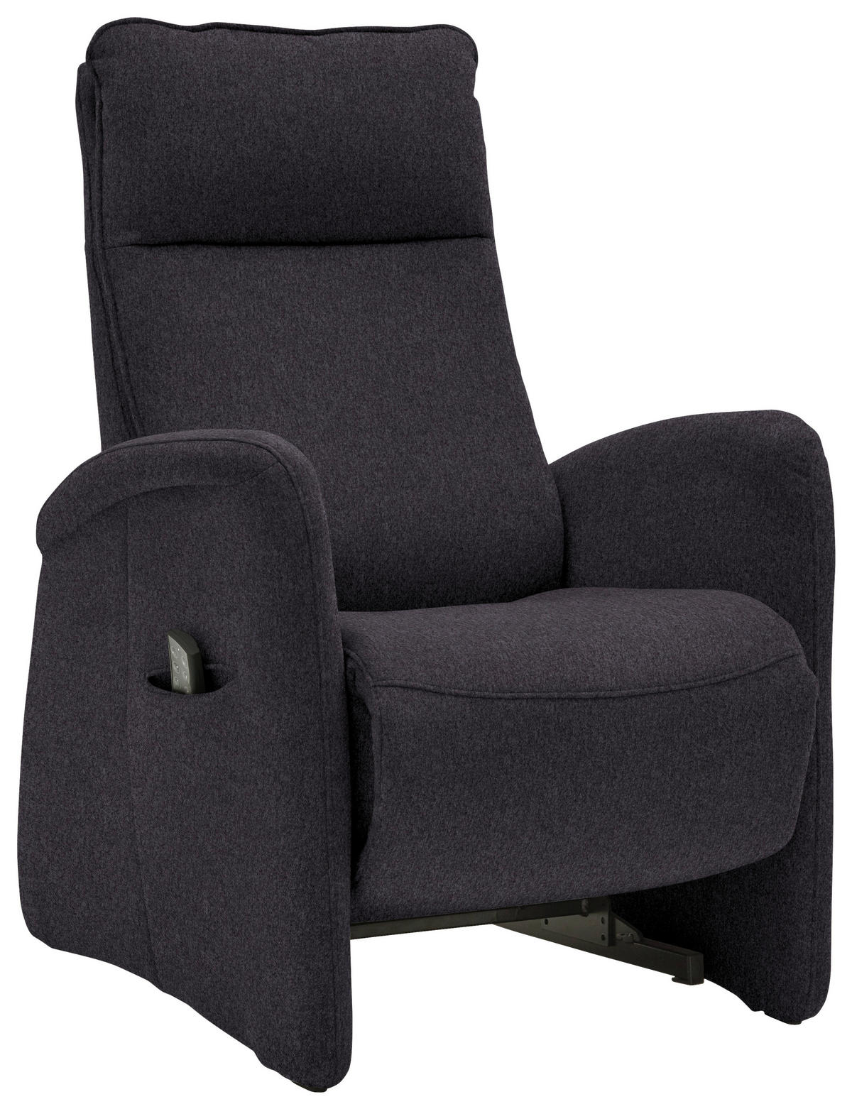 FERNSEHSESSEL in Chenille Anthrazit  - Anthrazit, Konventionell, Textil (79/114/87-176cm) - Valdera