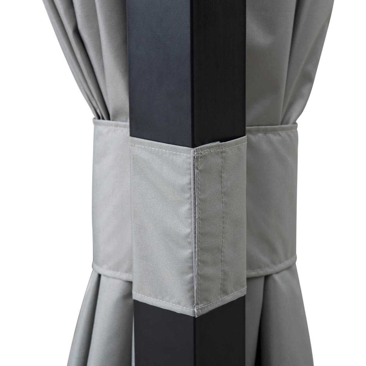 PAVILLON 402/296/336 cm   - Schwarz/Grau, Basics, Textil/Metall (402/296/336cm)