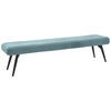 SITZBANK - Schwarz/Hellblau, Design, Textil/Metall (200/48/47cm) - Dieter Knoll