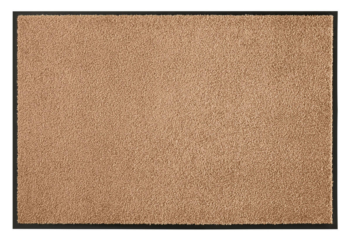 SCHMUTZFANGMATTE  90/150 cm  Hellbraun  - Hellbraun, Basics, Kunststoff/Textil (90/150cm)