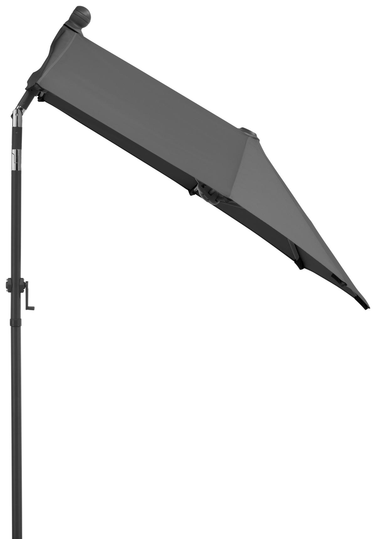 AMPELSCHIRM 150 cm Anthrazit  - Anthrazit, Basics, Textil/Metall (150/228/150cm) - Schneider