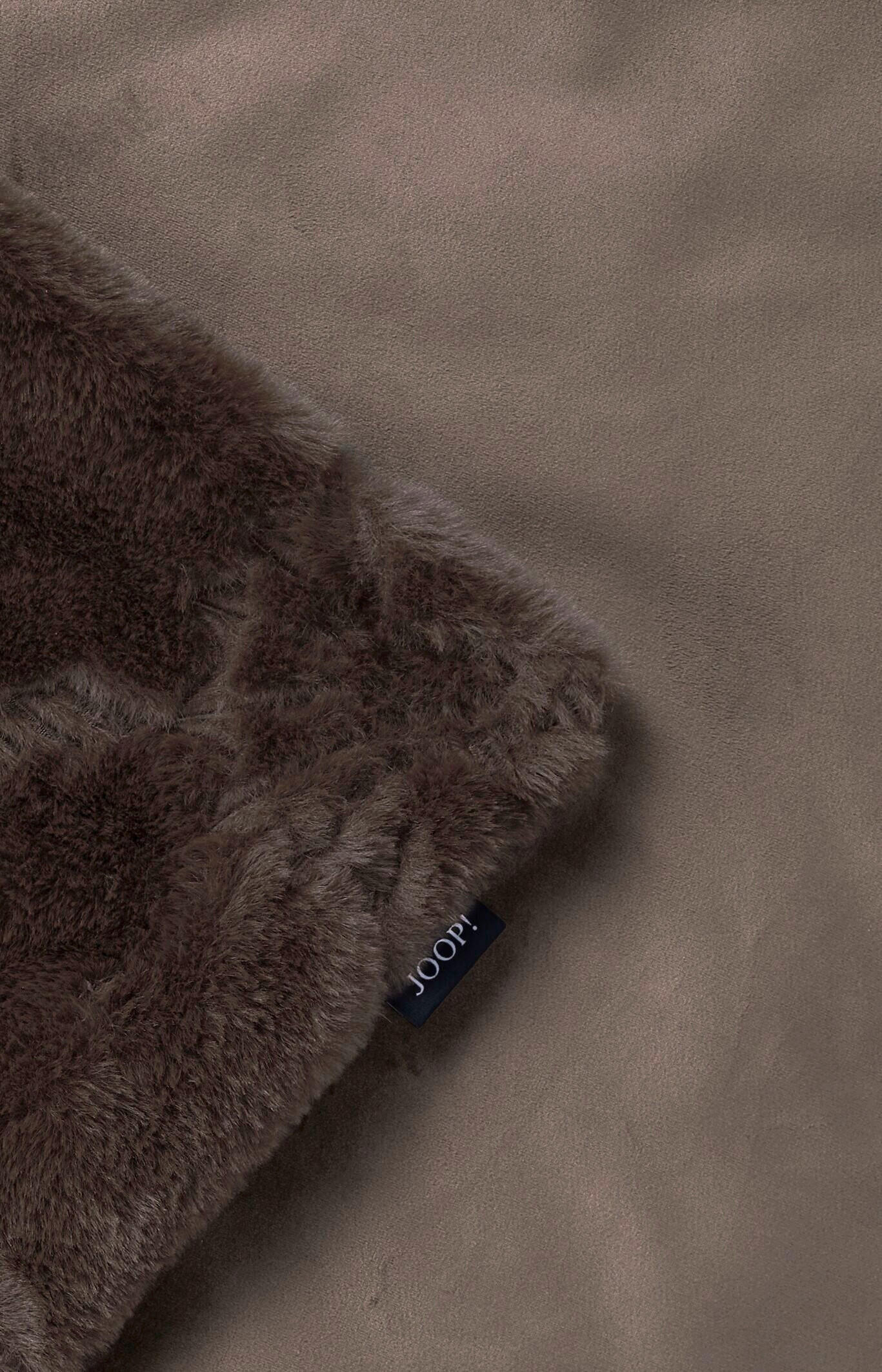 PLAID J! Cozy Cornflower umbra 130/170 cm  - Braun, Design, Textil (130/170cm) - Joop!