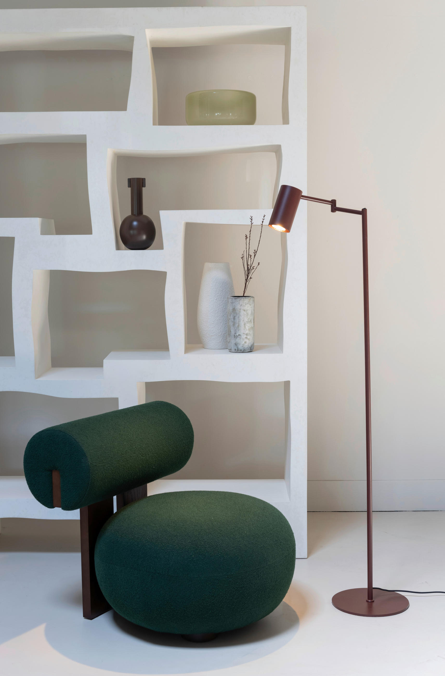 GOLVLAMPA It's about RoMi 28/154 cm    - bordeaux, Design, metall (28/154cm) - It's about Romi