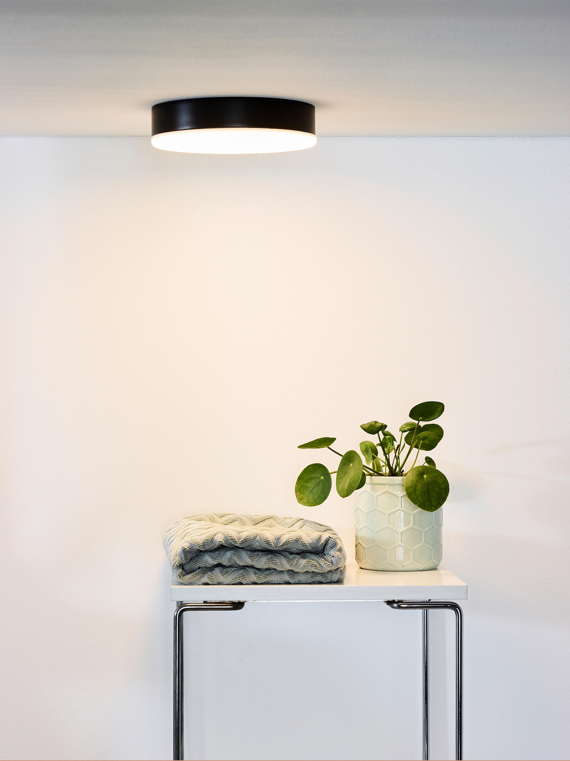 LED-BADEZIMMER-DECKENLEUCHTE - KONVENTIONELL, Metall (21.5/21.5/4.6cm) - Lucide