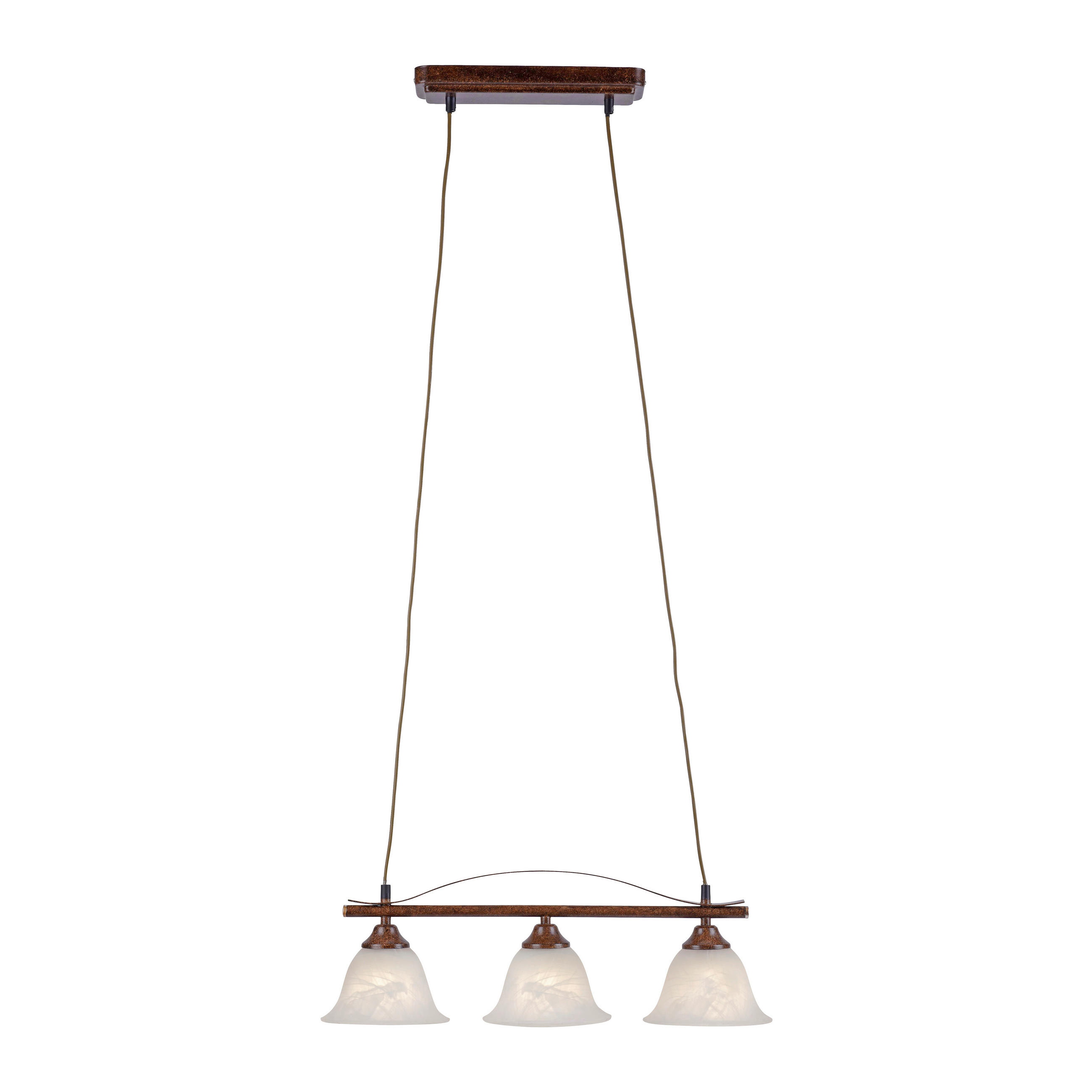 HÄNGELEUCHTE 56/16/120 cm  - Rostfarben, KONVENTIONELL, Glas/Kunststoff (56/16/120cm)