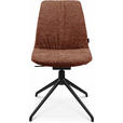 STUHL  in Aluminium Bouclé Metall, Textil  - Schwarz/Alufarben, Design, Textil/Metall (46/81,5-84,5/55cm) - Johann Jakob