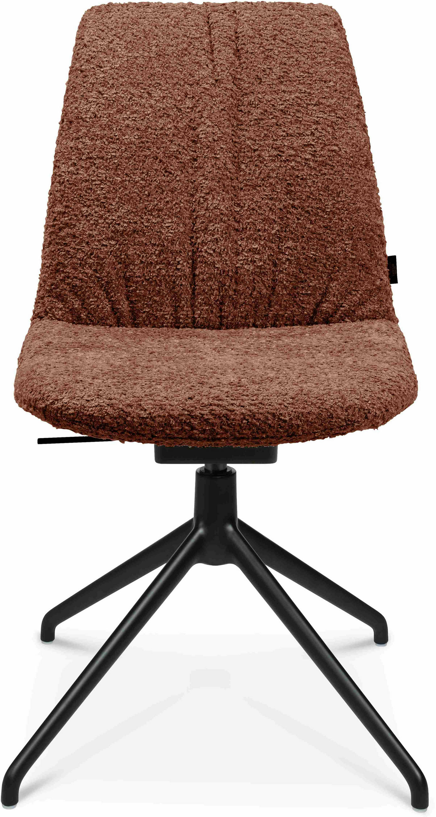 STUHL  in Aluminium Bouclé  - Schwarz/Alufarben, Design, Textil/Metall (46/81,5-84,5/55cm) - Johann Jakob