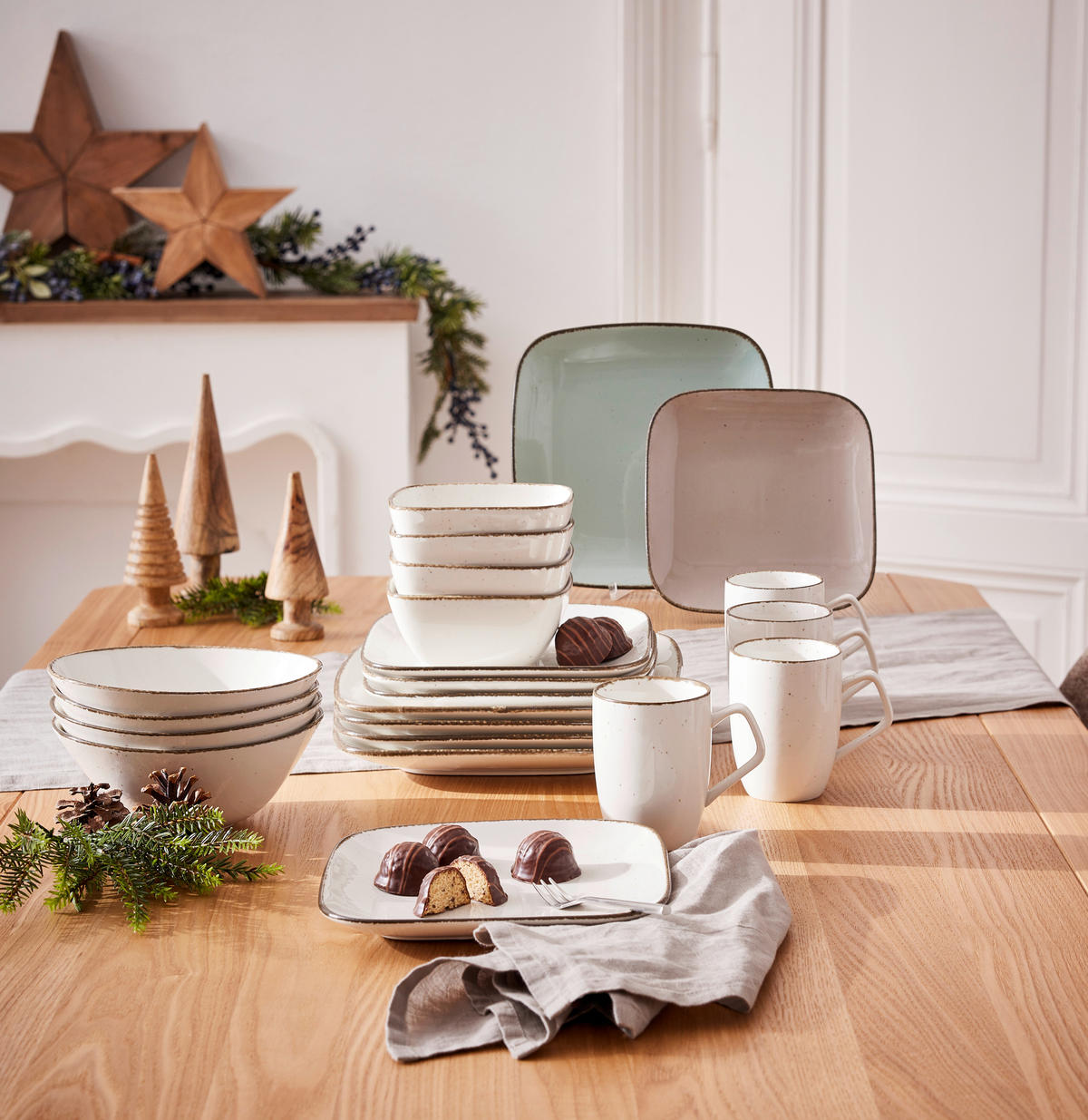 KOMBISERVICE Casa 20-teilig  - Creme, Basics, Keramik - Ritzenhoff Breker