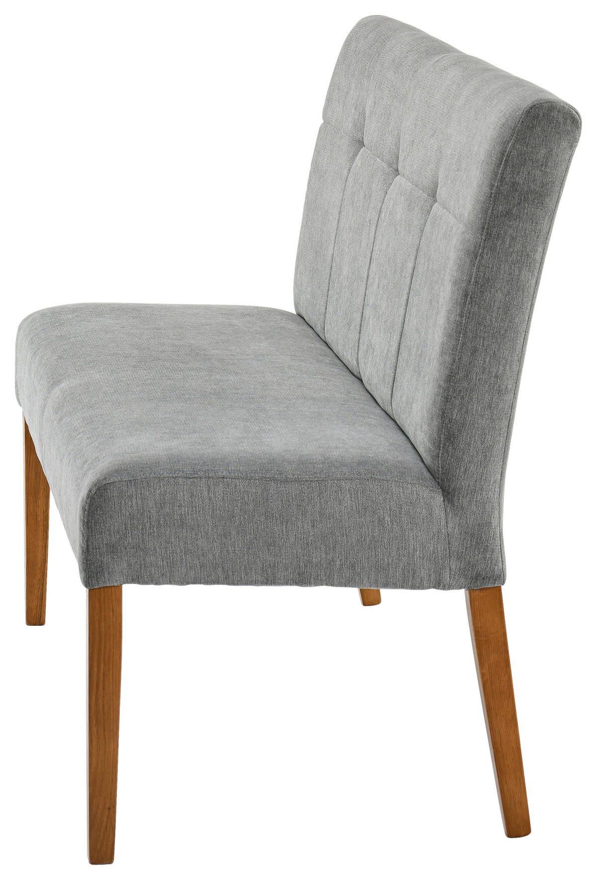 SITZBANK 140/91,5/63 cm Webstoff Eichefarben, Dunkelgrau Eiche massiv  - Eichefarben/Dunkelgrau, KONVENTIONELL, Holz/Textil (140/91,5/63cm) - Cantus