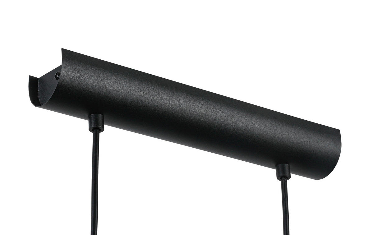 VISEČA SVETILKA     78/11/110 cm        4 x 25 W E27 - črna, Konvencionalno, kovina/umetna masa (78/11/110cm) - Novel