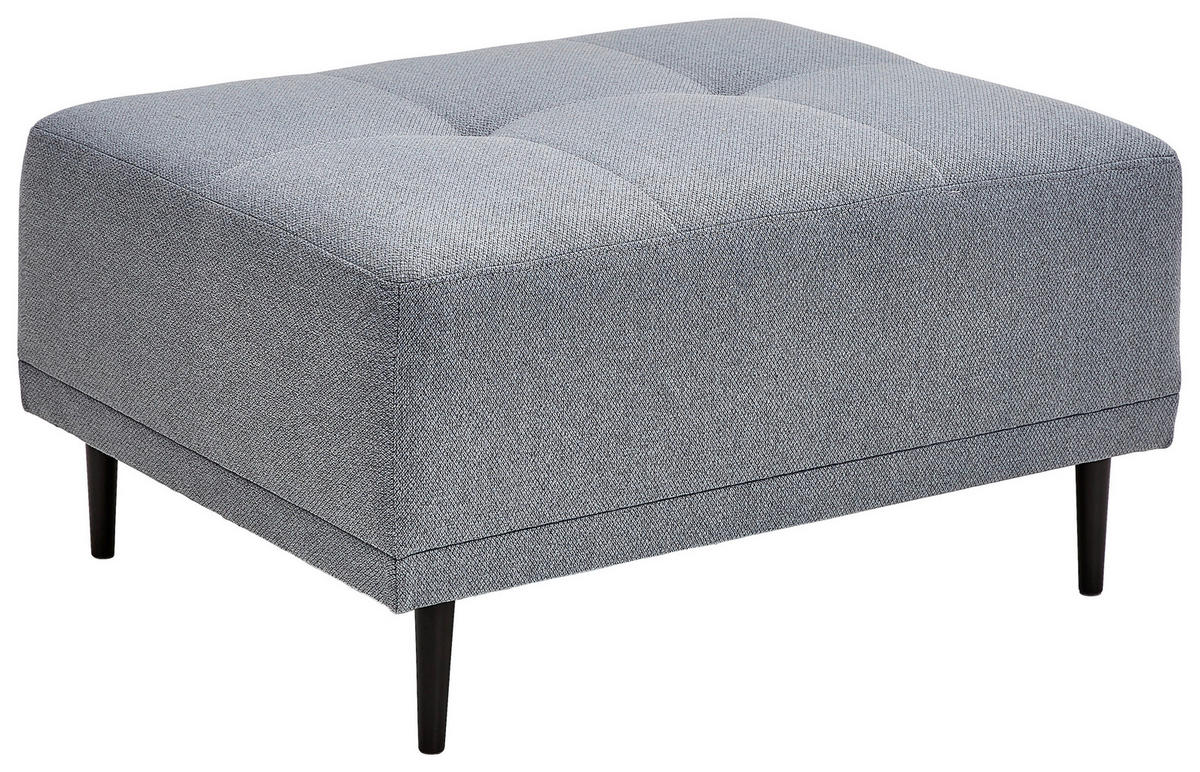 HOCKER in Textil Grau  - Schwarz/Grau, Modern, Holz/Textil (88/45/72cm) - Ti'me