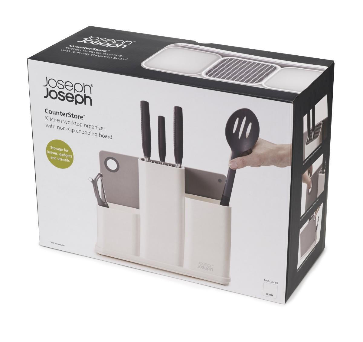 DRŽALO ZA KUHINJSKE PRIPOMOČK    13/22,7/30,8 cm                 - siva/bela, Konvencionalno, umetna masa (13/22,7/30,8cm) - Joseph Joseph