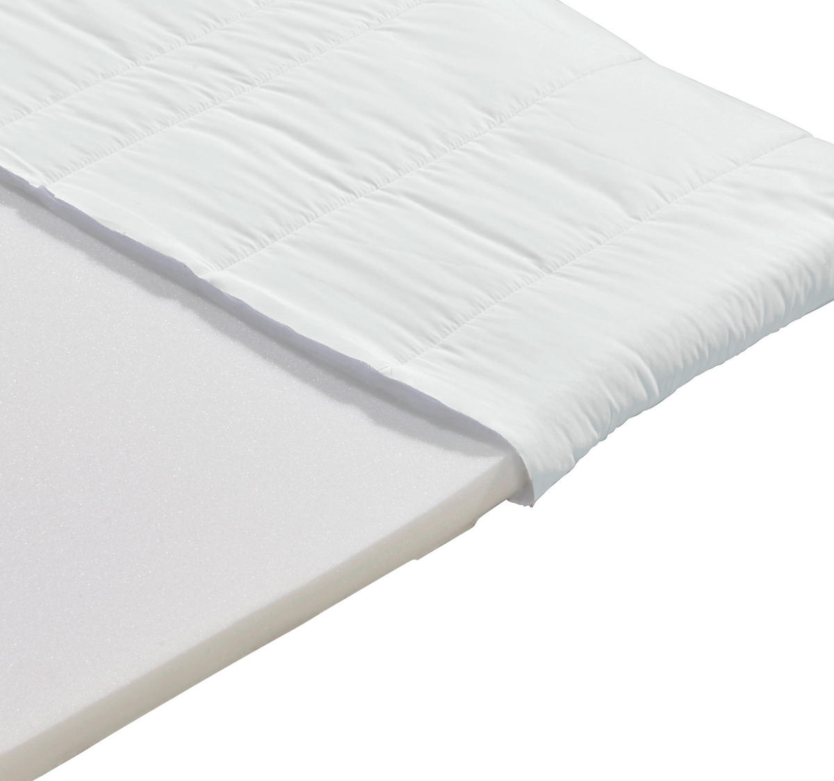 Topper Ingo 90/200 cm Höhe ca. 4 cm  - Weiß, Textil (90/200cm) - Primatex