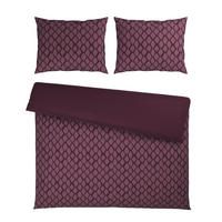 POSTELJINA SA DVA LICA STRIPES DK 200/200 cm saten ljubičasta  - ljubičasta, Dizajnerski, tekstil (200/200cm) - Dieter Knoll