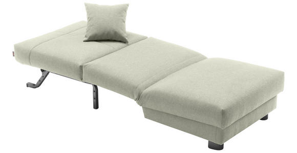 SCHLAFSESSEL Flachgewebe Hellgrau    - Hellgrau/Schwarz, Design, Textil/Metall (85/85/100cm) - Carryhome