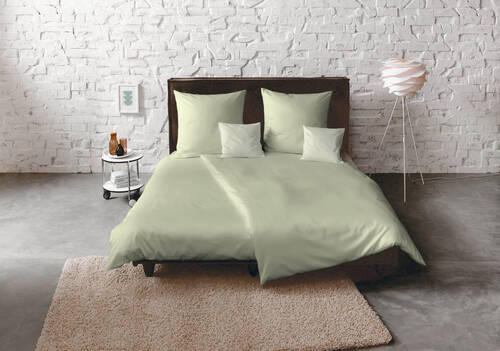 BETTWÄSCHE Satin 200/220 cm  - Jadegrün, Basics, Textil (200/220cm) - Fleuresse