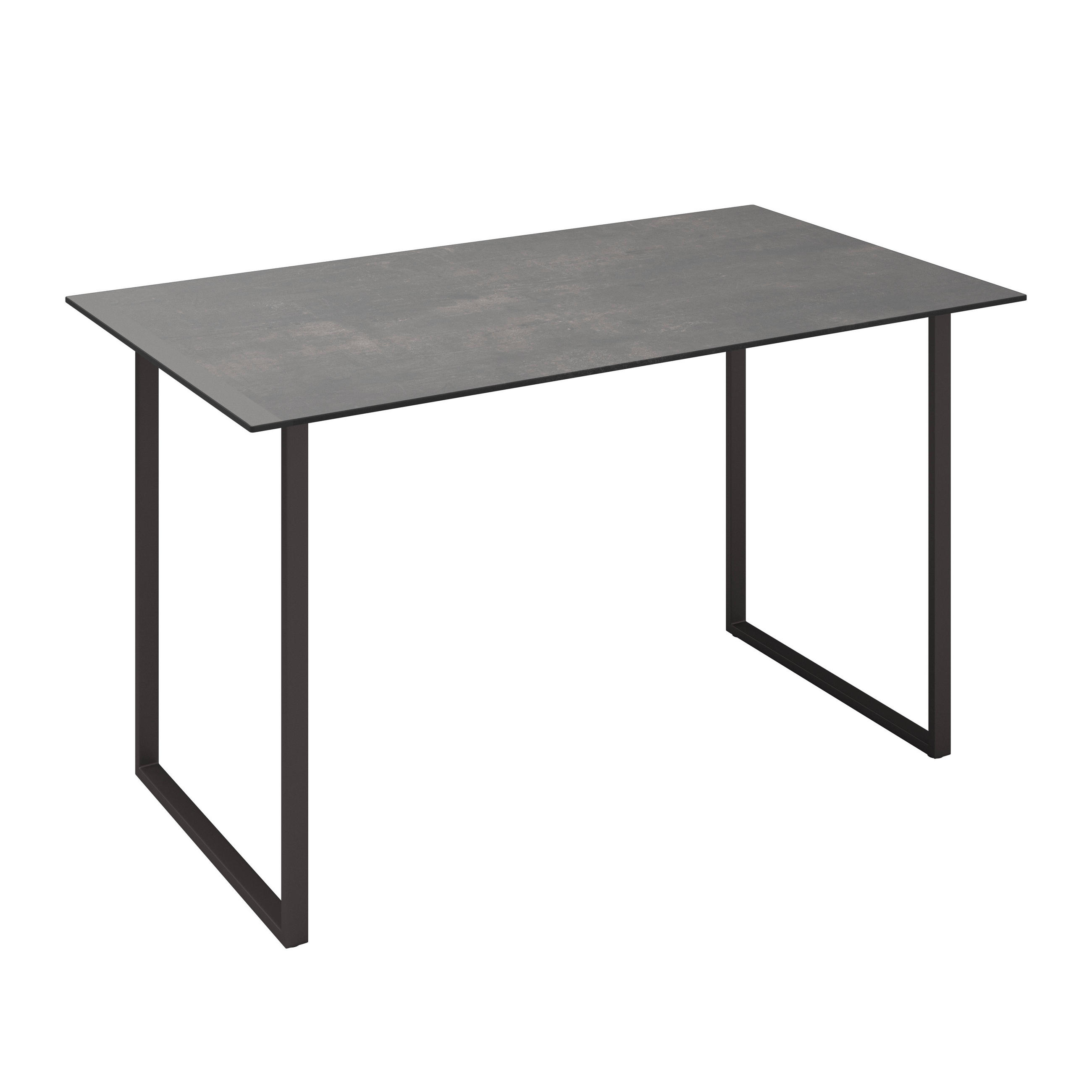 GARTENTISCH 158/90/68 cm Metall, Kunststoff rechteckig  - Anthrazit/Dunkelbraun, Design, Kunststoff/Metall (158/90/68cm) - Amatio