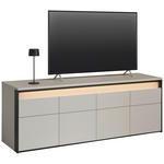 LOWBOARD  in 173/63/47 cm  - Beige/Schwarz, KONVENTIONELL, Holzwerkstoff (173/63/47cm) - Voleo