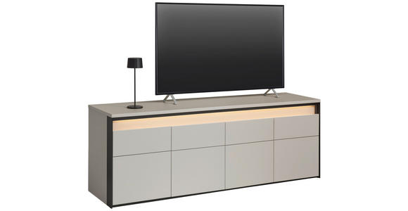 LOWBOARD  in 173/63/47 cm  - Beige/Schwarz, KONVENTIONELL, Holzwerkstoff (173/63/47cm) - Voleo