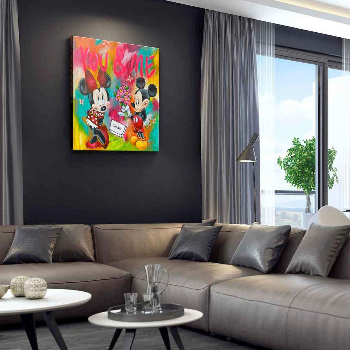 KUNSTDRUCK  - Multicolor, Basics, Holz (70x70cm)