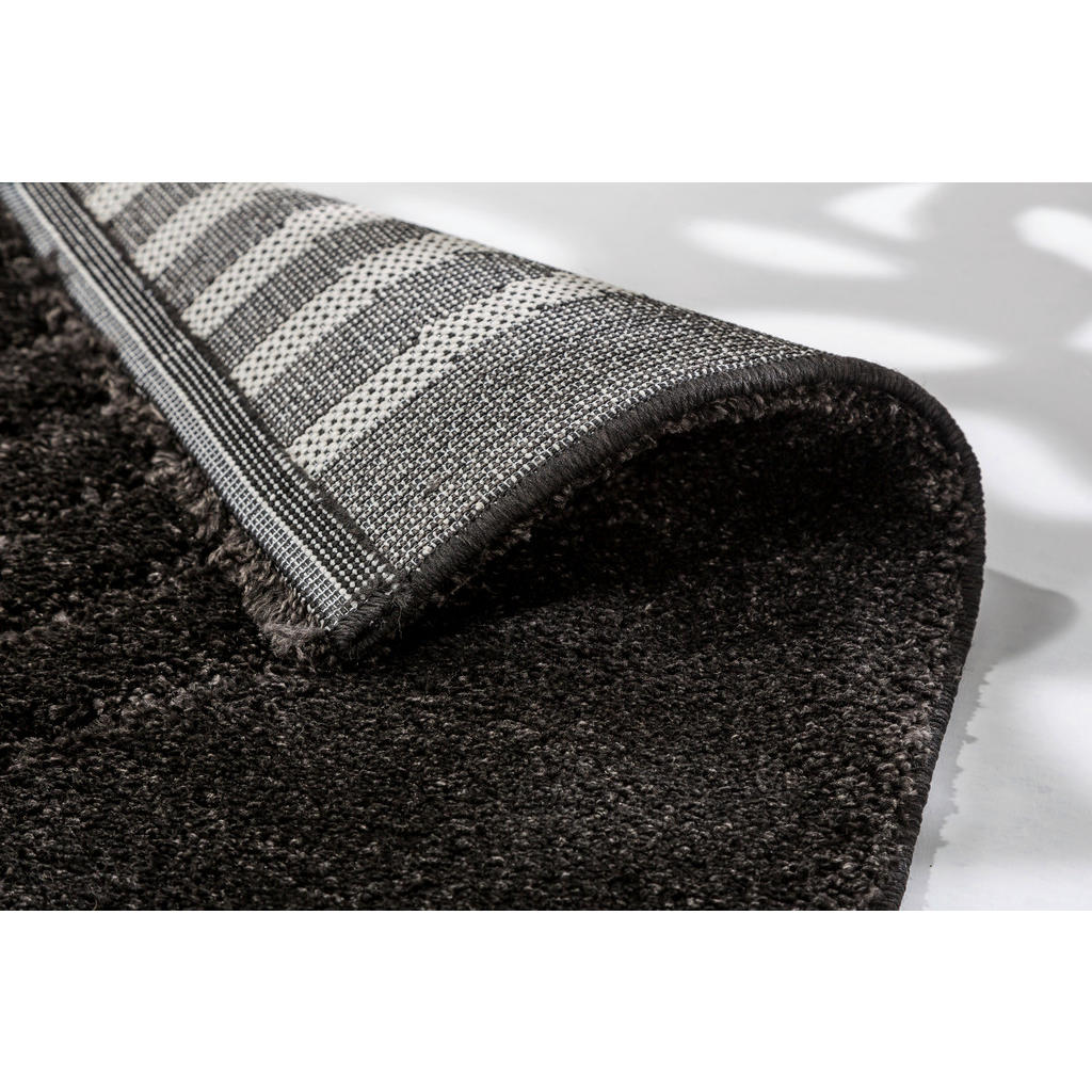 Thumbnail - Schöner Wohnen Webteppich, Schwarz, Textil, rechteckig, 140x200 cm, für Fußbodenheizung geeignet, pflegeleicht, Teppiche...