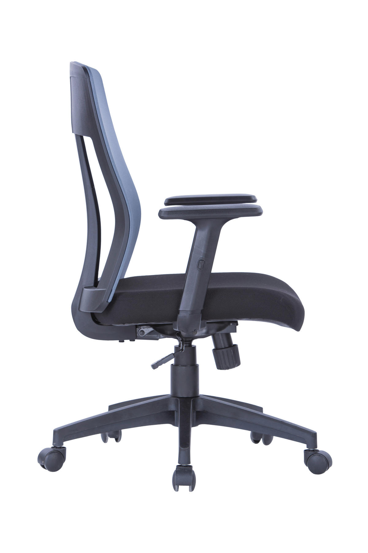 DREHSTUHL  in Grau  - Schwarz/Grau, Design, Kunststoff/Textil (64/106/61cm) - MID.YOU