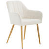 ARMLEHNSTUHL  in Eisen Samt  - Eichefarben/Beige, Modern, Textil/Metall (57/82/60cm) - MID.YOU