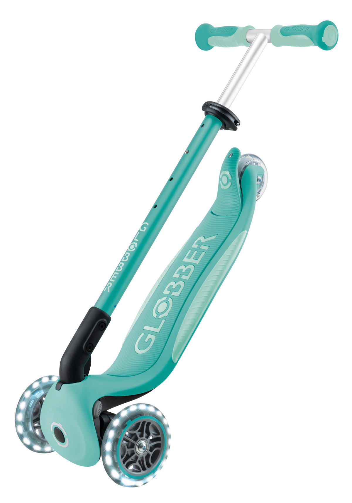 LAUFRAD GO-UP DELUXE LIGHTS  - Mintgrün, Basics, Kunststoff/Metall (64/22/98,5cm) - GLOBBER
