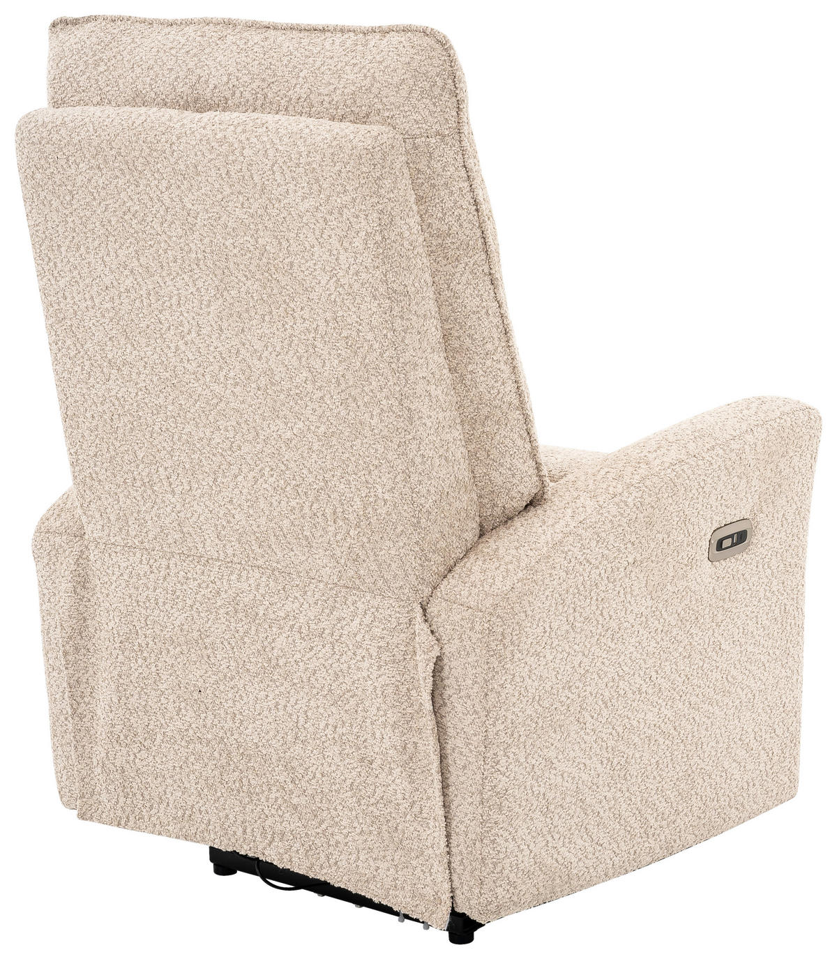 RELAXFÅTÖLJ i metall, textil beige  - beige/svart, Design, metall/textil (75/110/88cm) - Livetastic