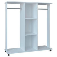 REGAL  116/124/40 cm Weiss  - Weiss, Modern, Holzwerkstoff/Kunststoff (116/124/40cm) - MID.YOU