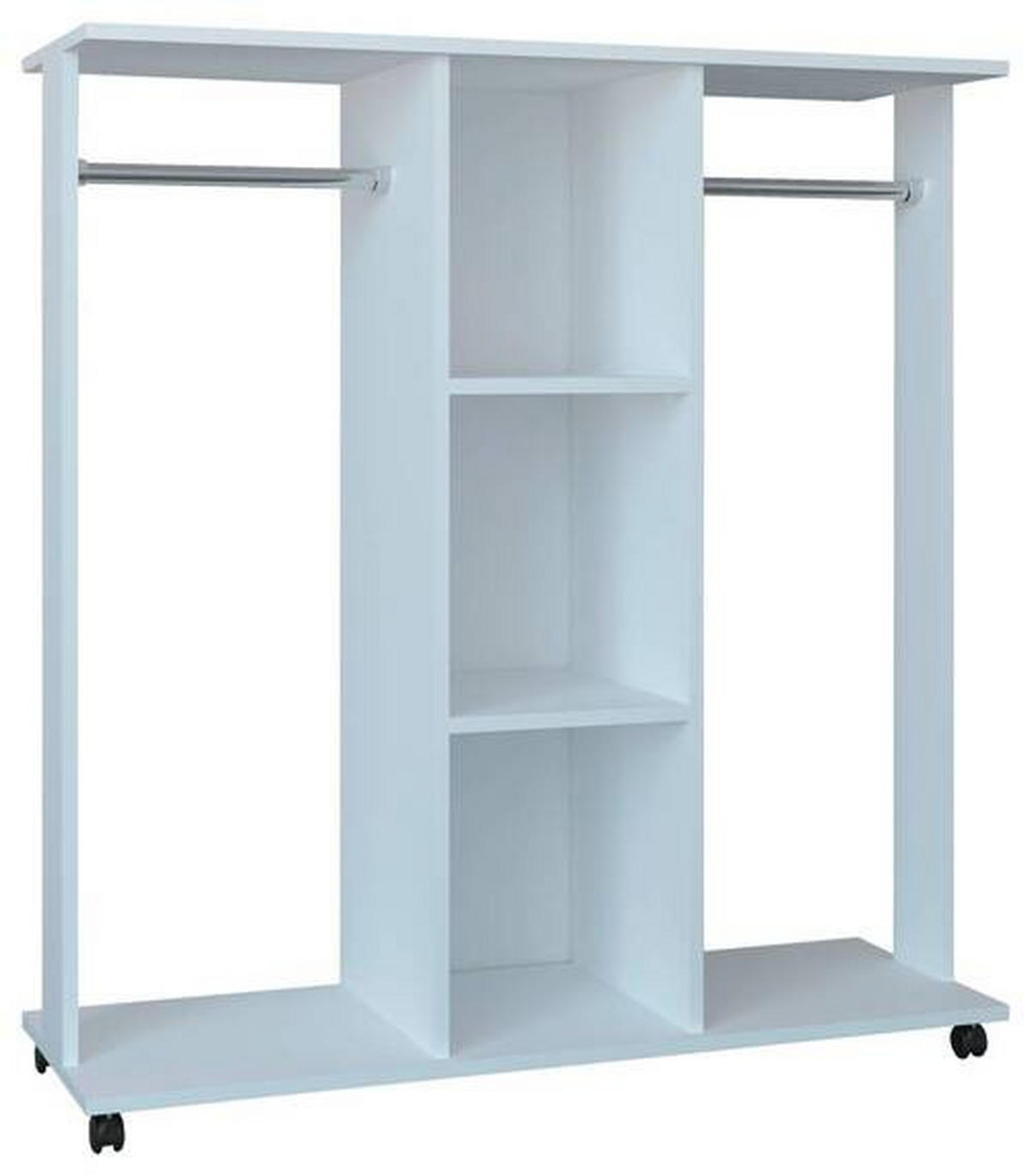 REGAL  116/124/40 cm Weiss  - Weiss, Modern, Holzwerkstoff/Kunststoff (116/124/40cm) - MID.YOU