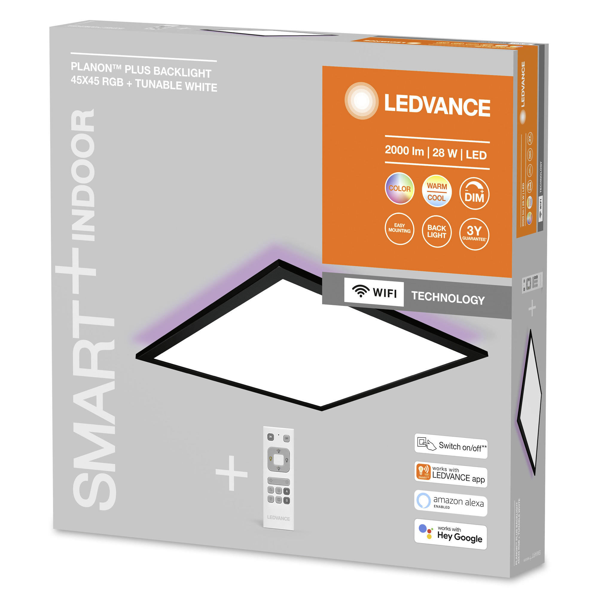LED-PANEEL Smart+ WiFi Planon Plus Backlight 4,5/4,5/5,6 cm   - Design (4,5/4,5/5,6cm) - Ledvance