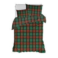 ÁGYNEMŰHUZAT-GARNITÚRA  - piros/sötétzöld, Basics, textil (140/200cm)