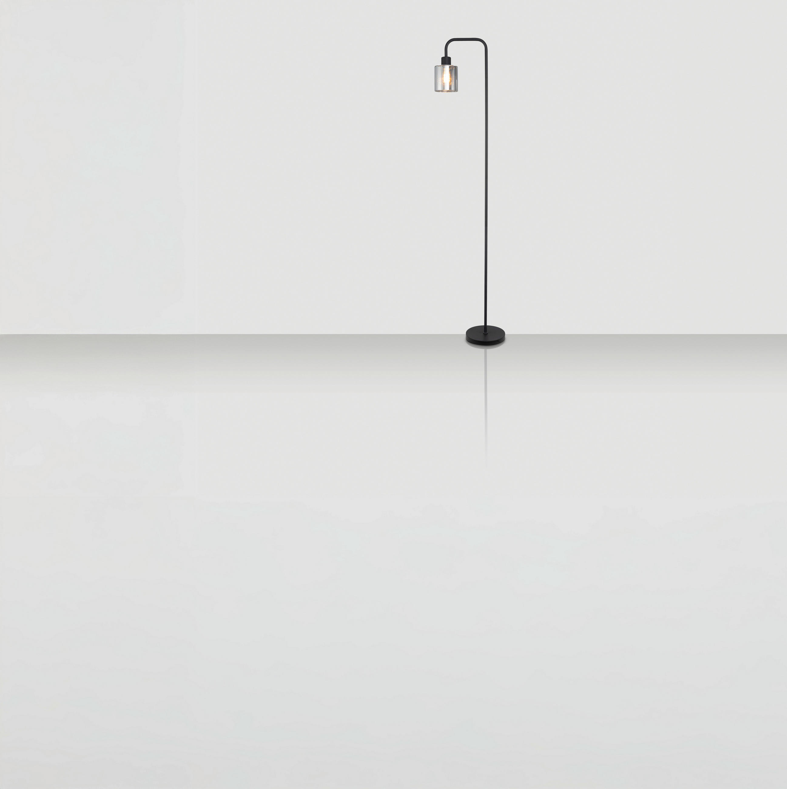 LAMPADAR - negru, Trend, sticlă/metal (22/160cm) - Novel
