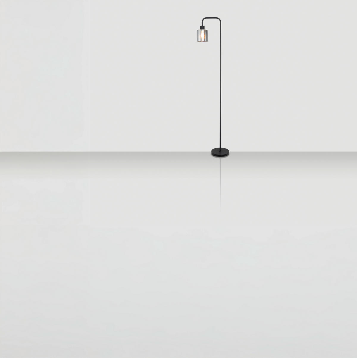 LAMPADAR - negru, Trend, sticlă/metal (22/160cm) - Novel
