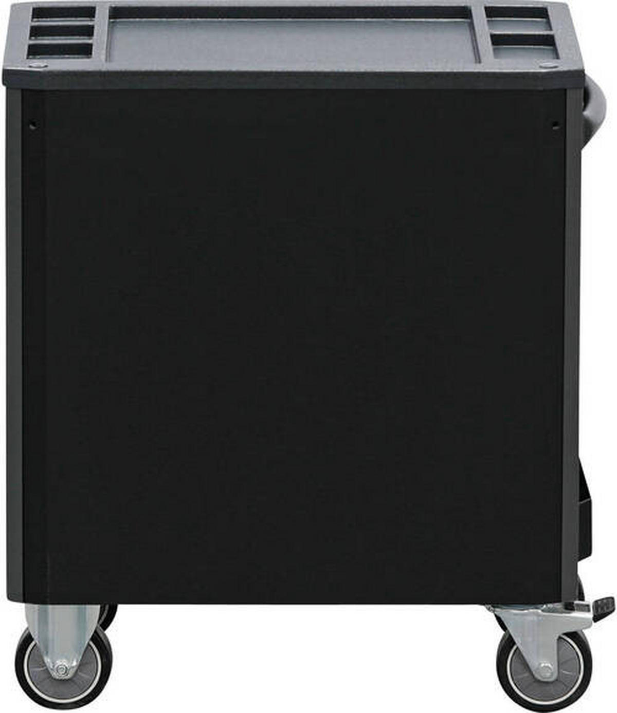 WERKSTATTWAGEN  - Silberfarben/Schwarz, Basics (72.4/85.9/47cm)