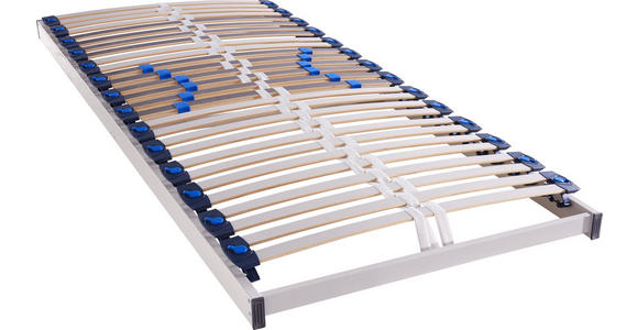 LATTENROST 90/200 cm Birke ,Schichtholz - Hellgrau/Weiß, Basics, Holz (90/200cm) - Voleo