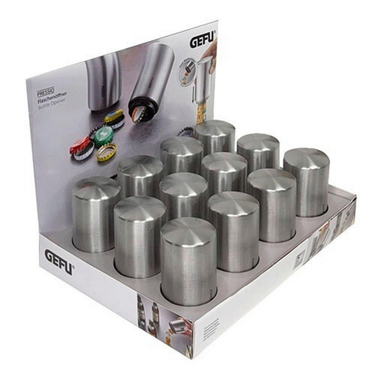 FLASCHENÖFFNER - Silberfarben, MODERN, Kunststoff/Metall (5,2/8,5cm) - Gefu