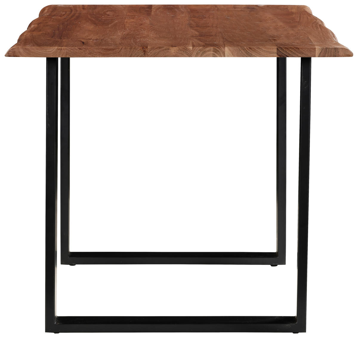 ESSTISCH in Holz, Metall 120/80/76 cm   - Walnussfarben/Akaziefarben, MODERN, Holz/Metall (120/80/76cm) - MID.YOU