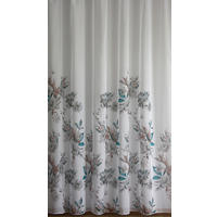 Perdea Tip Plasă  - turcoaz, Basics, textil (300cm)