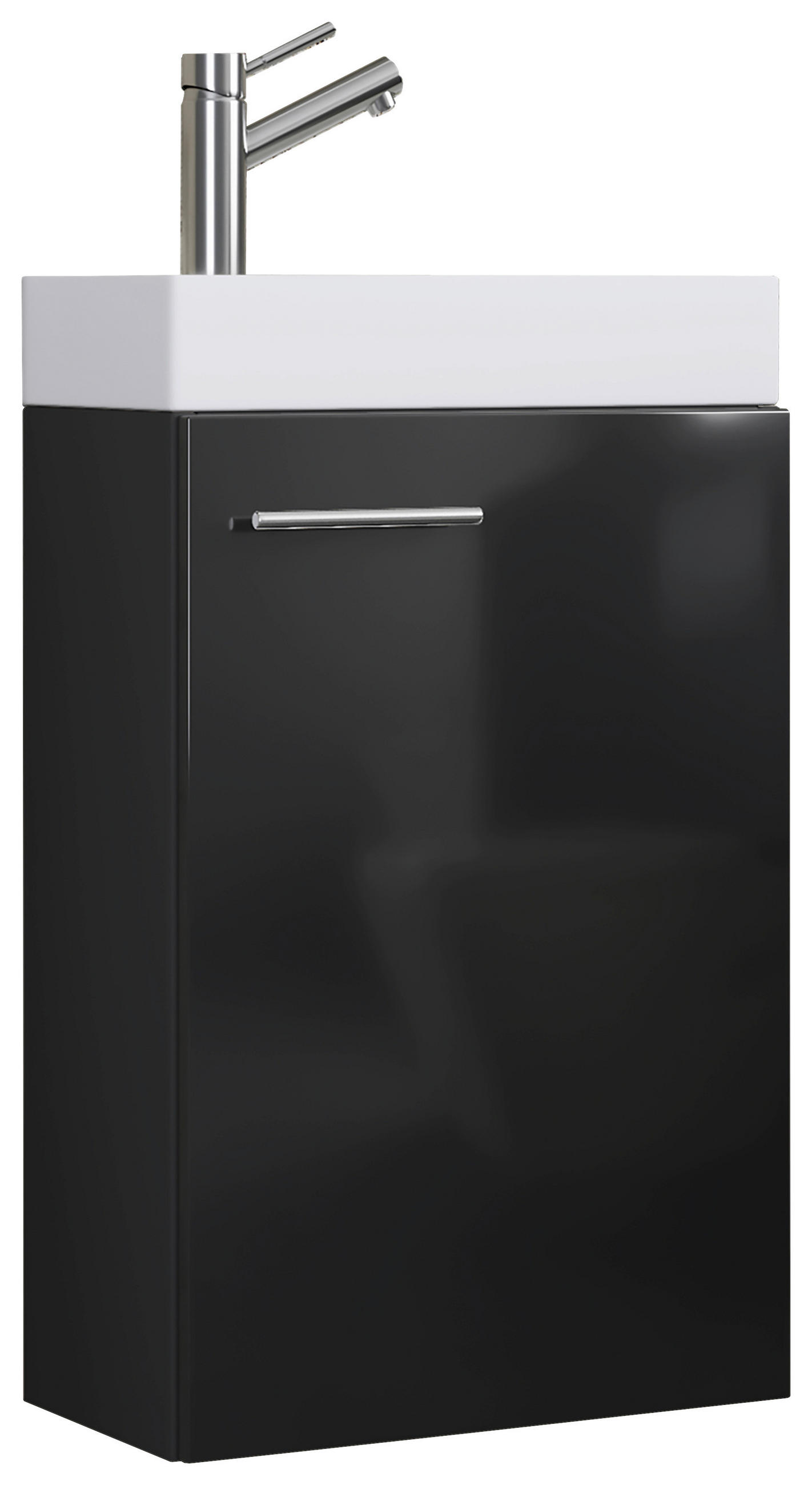 WASCHTISCHKOMBI 40,5 cm  - Schwarz/Weiß, MODERN, Keramik/Holzwerkstoff (40,5cm) - MID.YOU