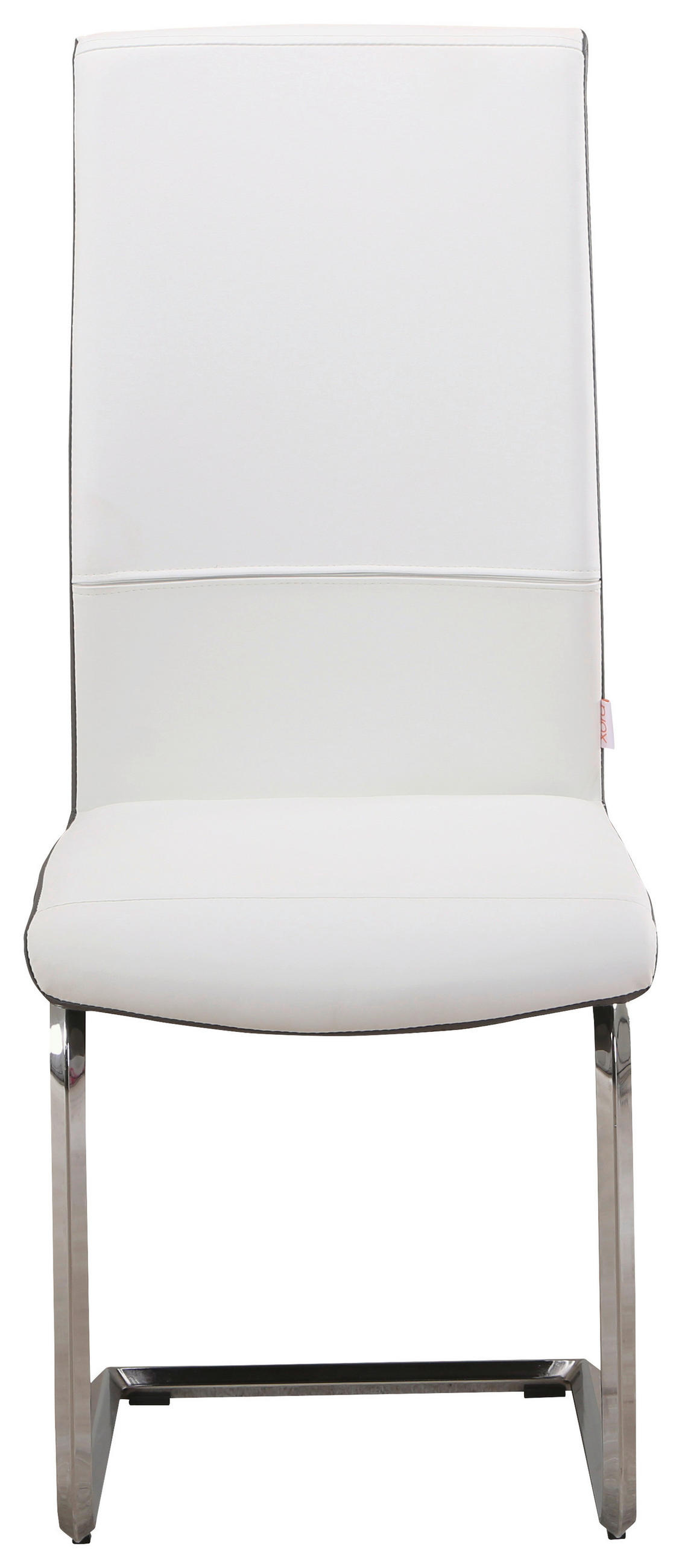 STOL, kovina, tekstil siva, bela  - siva/bela, Design, kovina/tekstil (43,5/104/55cm) - Xora