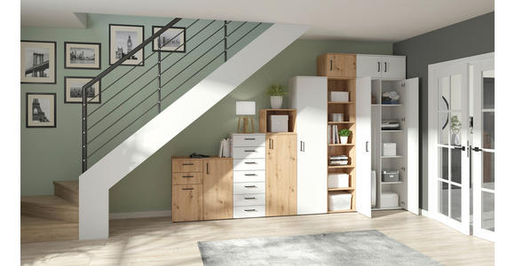 KOMMODE in 45/115/40 cm - Anthrazit/Schwarz, MODERN, Holzwerkstoff/Kunststoff (45/115/40cm) - Carryhome