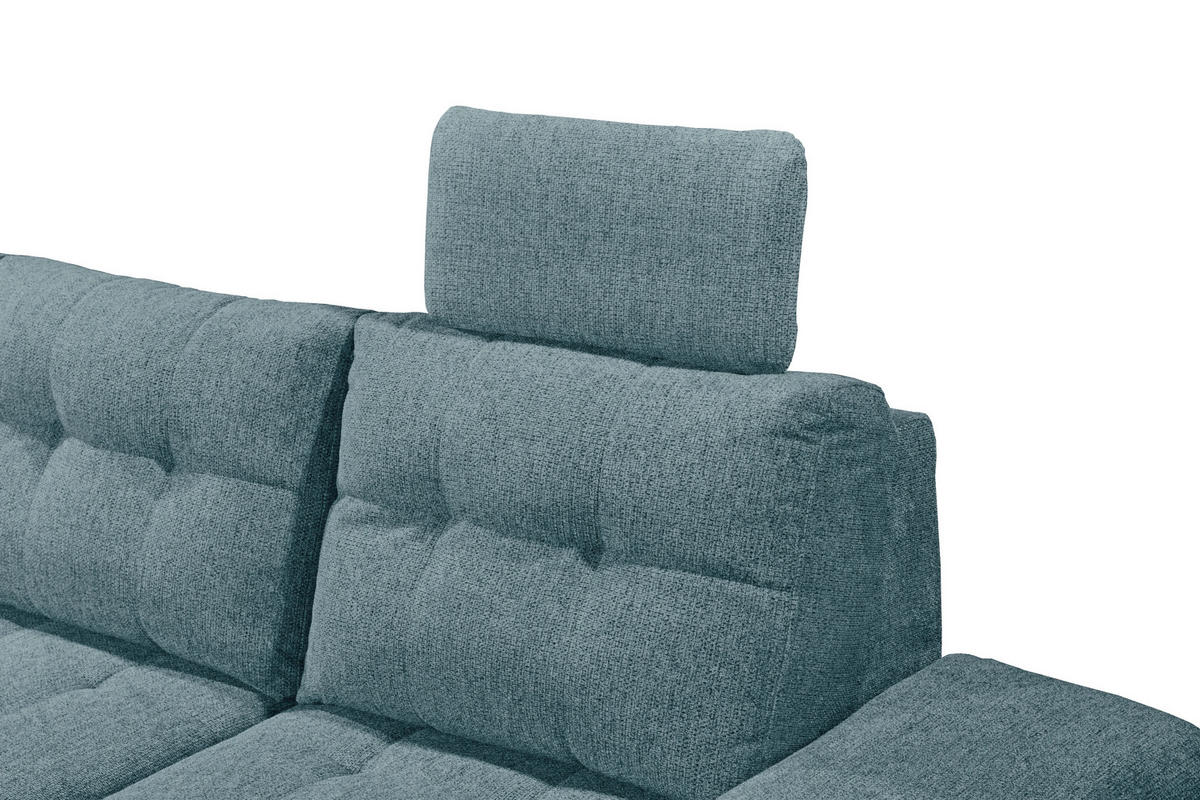 SEDACIA SÚPRAVA, textil, modrá - čierna/modrá, Konventionell, textil/plast (218/324/170cm) - MID.YOU