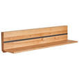 WANDBOARD in 120/25/23 cm Graphitfarben, Eichefarben  - Eichefarben/Graphitfarben, Natur, Holz (120/25/23cm) - Linea Natura