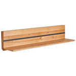 WANDBOARD in 120/25/23 cm Graphitfarben, Eichefarben  - Eichefarben/Graphitfarben, Natur, Holz (120/25/23cm) - Linea Natura