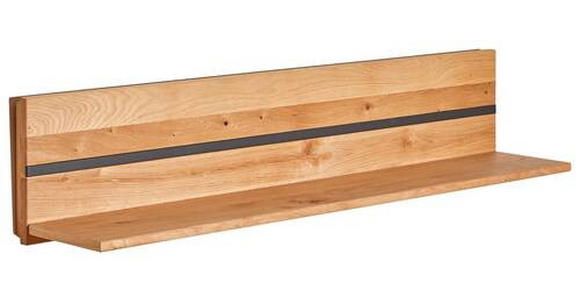 WANDBOARD in 120/25/23 cm Graphitfarben, Eichefarben  - Eichefarben/Graphitfarben, Natur, Holz (120/25/23cm) - Linea Natura